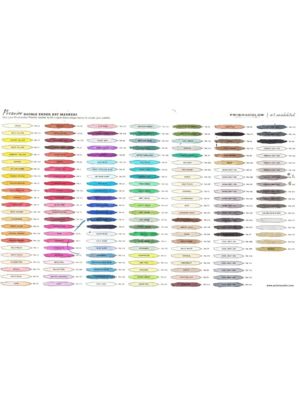 Prismacolor Premier PM-99 WARM GREY 10% Double Sided Art Marker Chisel Fine NEW
